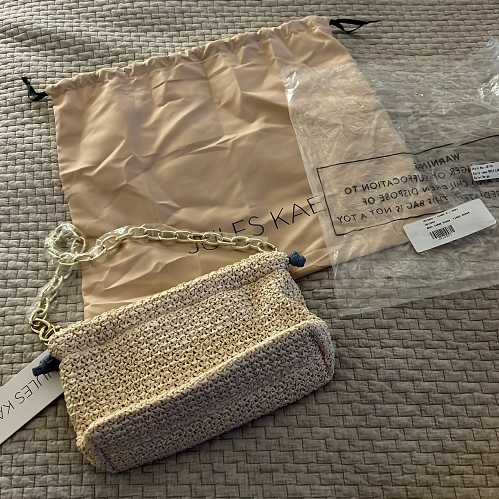 Jules Kae brea large straw bag. NWT!
